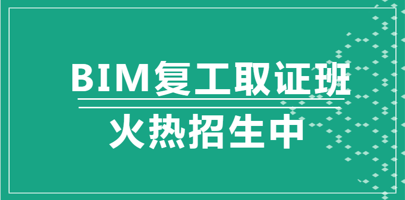 淄博2020年BIM复工取证班